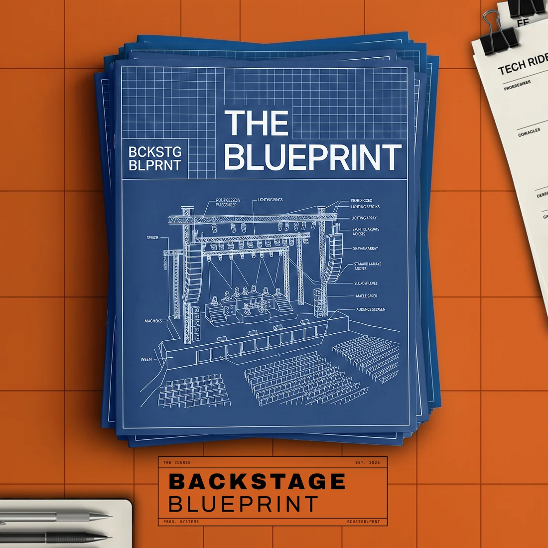 The Blueprint — blueprint documents on the drafting table